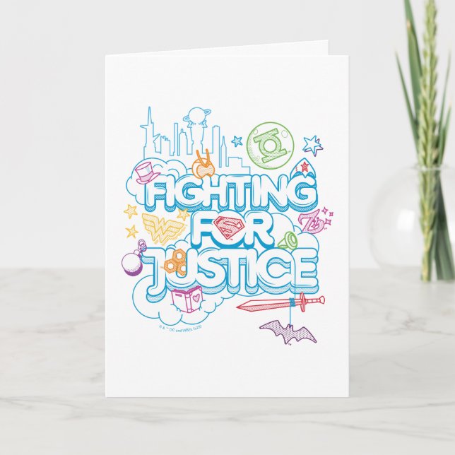 DC Super Hero Girls Fighting For Justice Card (Front)