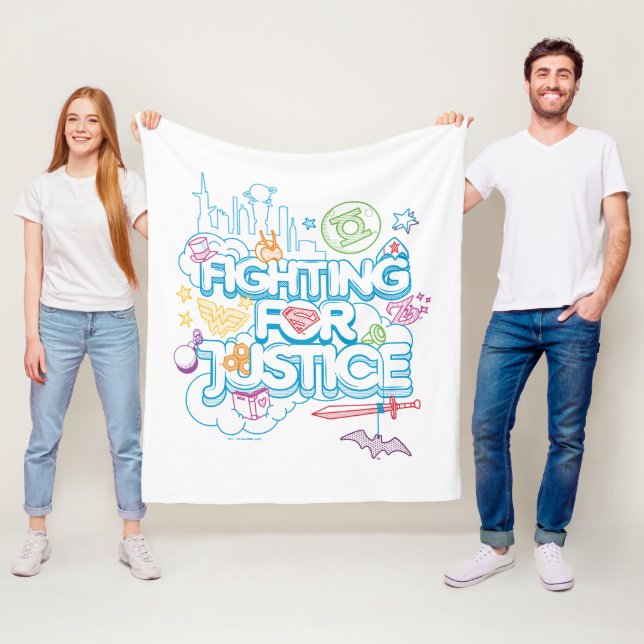 DC Super Hero Girls Fighting For Justice Fleece Blanket (In Situ)