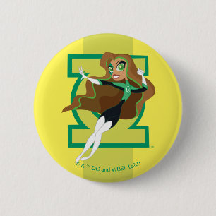 DC Super Hero Girls Green Lantern 6 Cm Round Badge