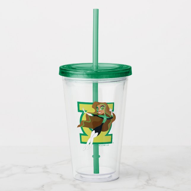 DC Super Hero Girls Green Lantern Acrylic Tumbler (Front)