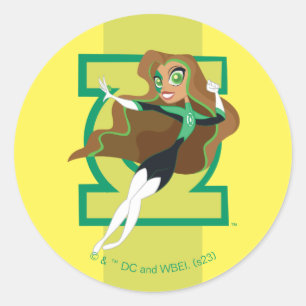 DC Super Hero Girls Green Lantern Classic Round Sticker