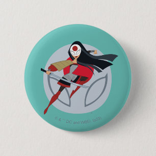 DC Super Hero Girls Katana 6 Cm Round Badge