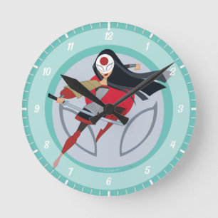 DC Super Hero Girls Katana Round Clock