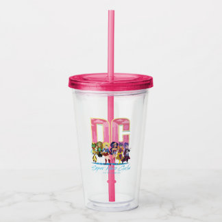 DC Super Hero Girls Lineup Acrylic Tumbler
