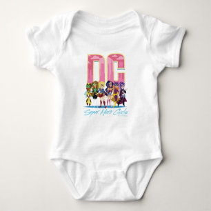 DC Super Hero Girls Lineup Baby Bodysuit