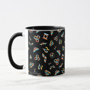 DC Super Hero Girls Rainbow Icon Pattern Mug