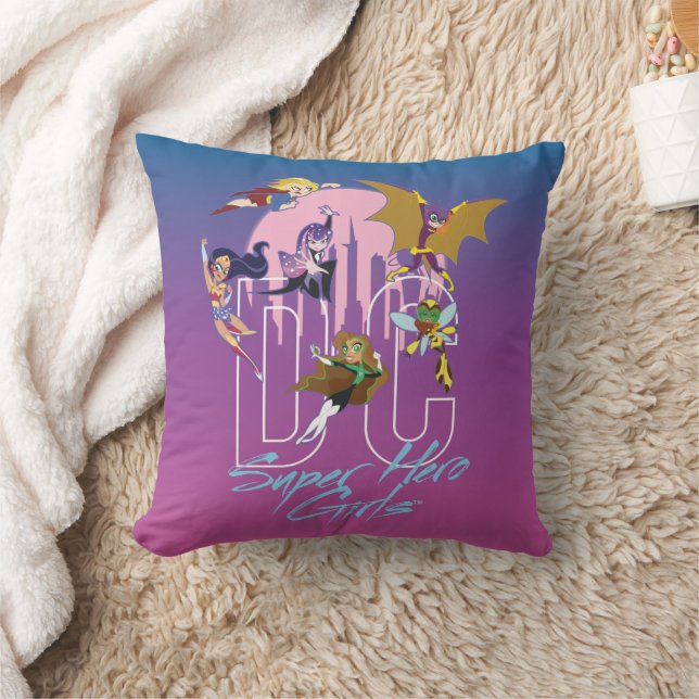 DC Super Hero Girls Skyline Cushion (Blanket)