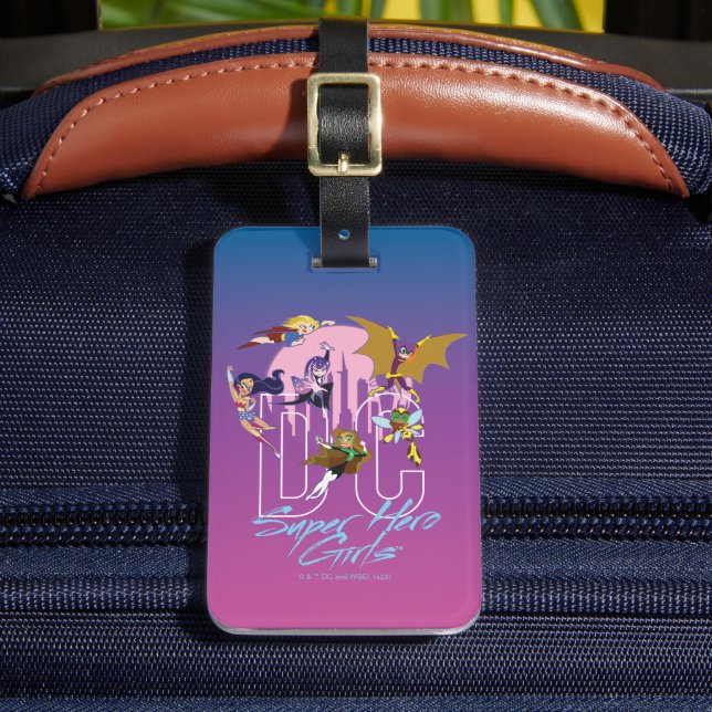 DC Super Hero Girls Skyline Luggage Tag (Front Insitu 2)