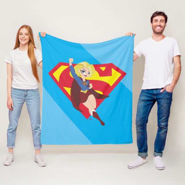 DC Super Hero Girls Supergirl Fleece Blanket (In Situ)
