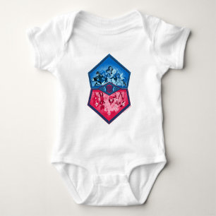 DC Super Hero Girls Teamwork Battle Baby Bodysuit