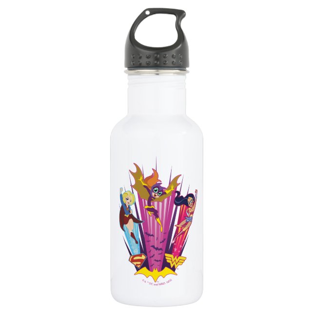 DC Super Hero Girls Trio 532 Ml Water Bottle (Front)