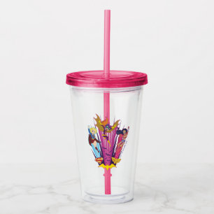 DC Super Hero Girls Trio Acrylic Tumbler