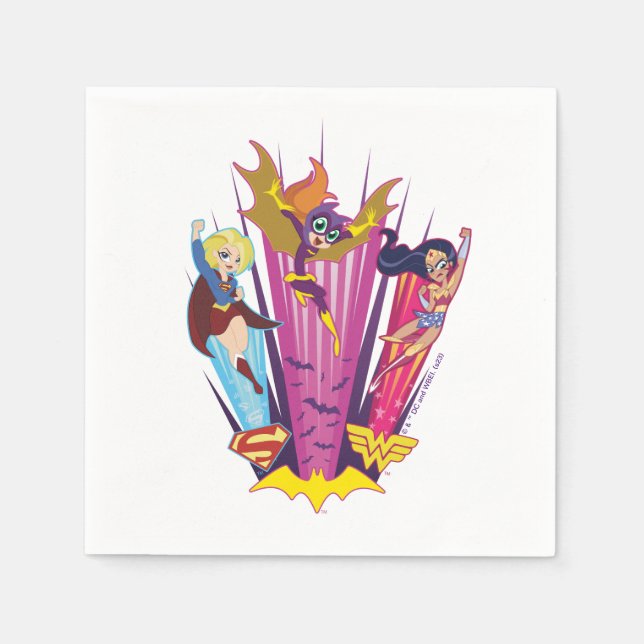 DC Super Hero Girls Trio Napkin (Front)