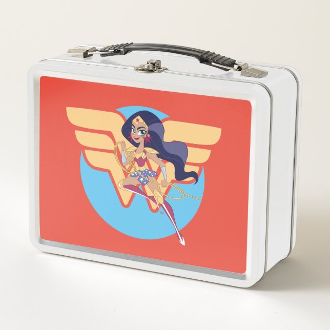 DC Super Hero Girls Wonder Woman Metal Lunch Box (Front)