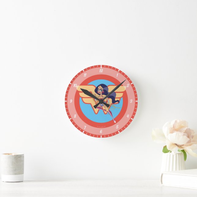 DC Super Hero Girls Wonder Woman Round Clock (Home)
