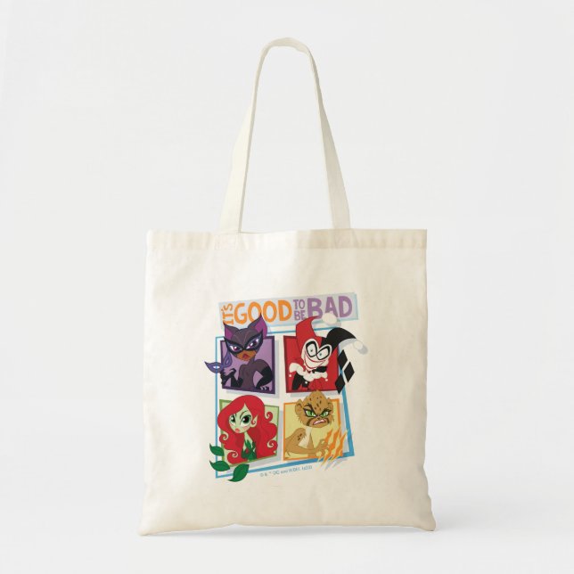 DC Super Villain Girls It's Good To Be Bad Tote Bag (Front)