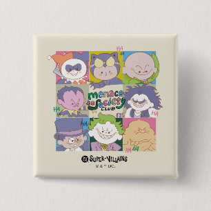 DC Super-Villain Menace To Society Club Graphic 15 Cm Square Badge