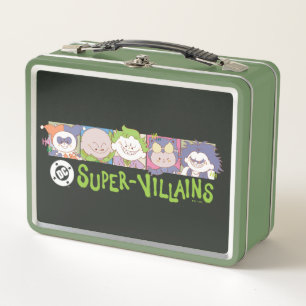 DC Super-Villains Cartoon Lineup Metal Lunch Box