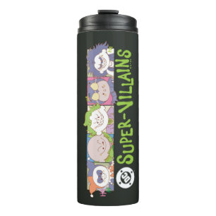 DC Super-Villains Cartoon Lineup Thermal Tumbler