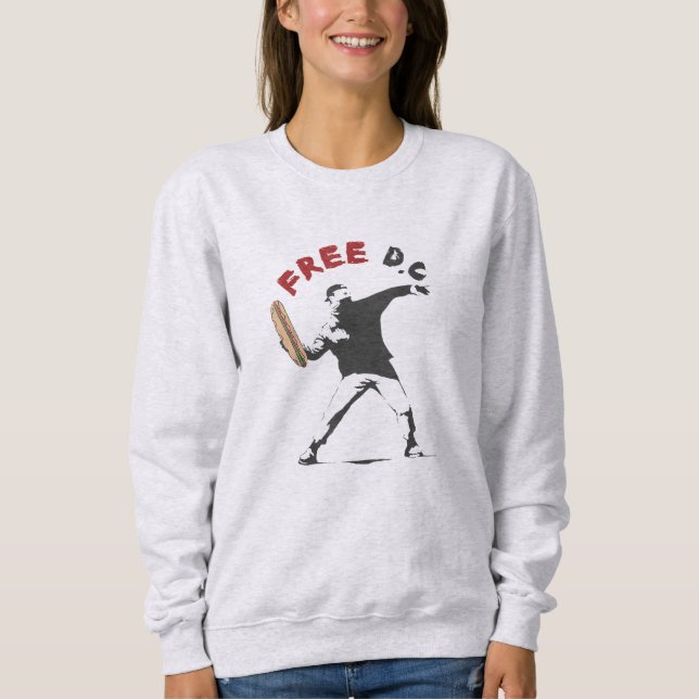 DC The Sandwich Guy Free DC Washington DC Sandwich Sweatshirt (Front)