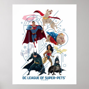 DC Trinity Heroes & Super-Pets Poster