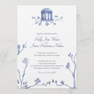 DC War Memorial Wedding - Holly & Jamie Invitation