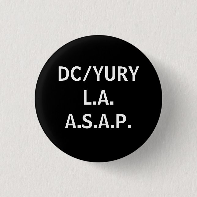 DC/YURYL.A.A.S.A.P. 3 CM ROUND BADGE (Front)