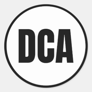 DCA - Washington DC - National Classic Round Sticker