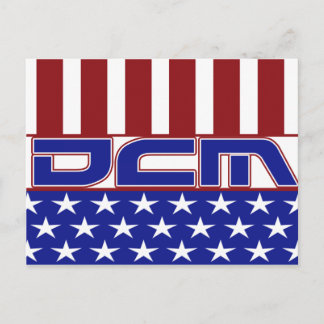 DCM DOCTOR CHIROPRACTIC MEDICINE PATRIOTIC LOGO POSTCARD