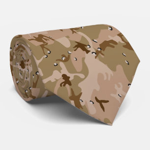 DCU Tri-Colour Desert tan camouflage pattern Tie