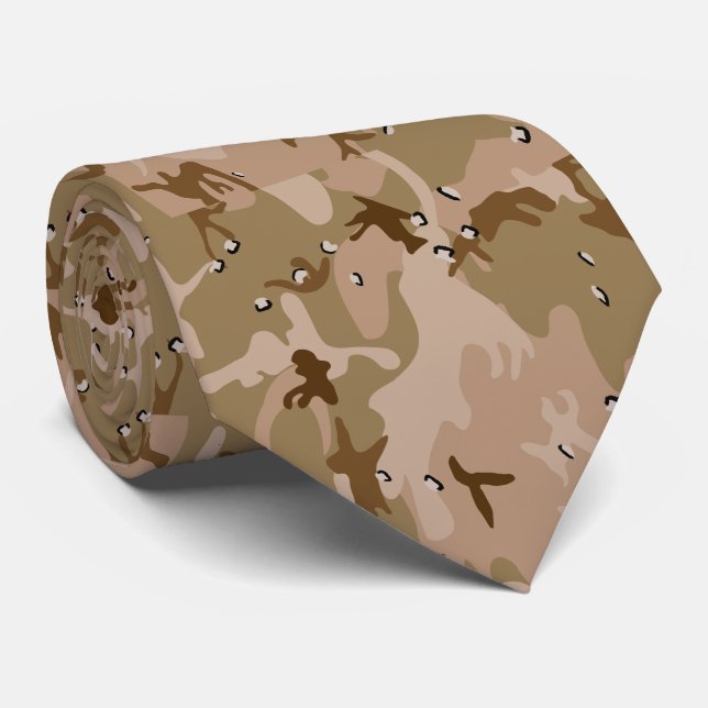 DCU Tri-Colour Desert tan camouflage pattern Tie (Rolled)