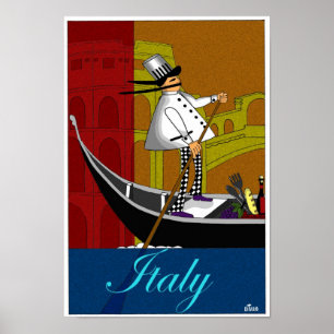 DD099 CHEF IN ITALY POSTER