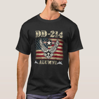 DD 214 Alumni Air Force Military Veteran American T-Shirt