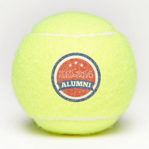 DD-214 Alumni Army Veteran Military Retirement Tennis Balls