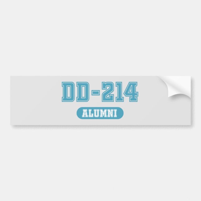 DD-214 ALUMNI BUMPER STICKER (Front)