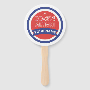 DD-214 Alumni Personalised Airforce Retirement Hand Fan