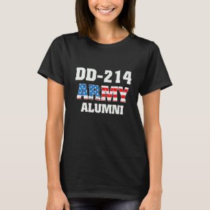 Dd 214 Alumni Veteran U S Flag Retired Soldier T-Shirt