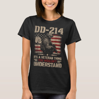 Dd-214 it's a veteran thing military pride men  T-Shirt