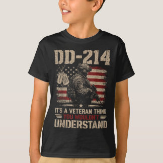 Dd-214 it's a veteran thing military pride men  T-Shirt