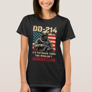 DD-214 It's a Veteran Thing US Flag Retired Proud T-Shirt