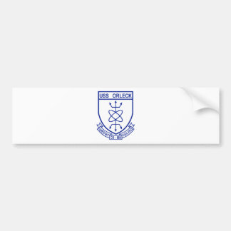 DD-886 USS ORLECK Military Patch Destroyer Bumper Sticker