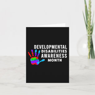 DD Awareness - Developmental Disabilities Awarenes Card