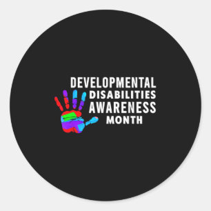 Dd Awareness - Developmental Disabilities Awarenes Classic Round Sticker