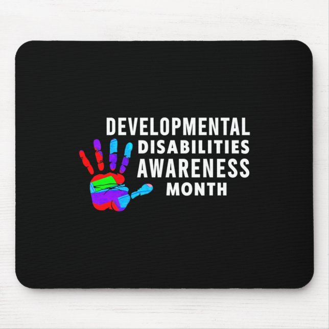 DD Awareness - Developmental Disabilities Awarenes Mouse Mat (Front)