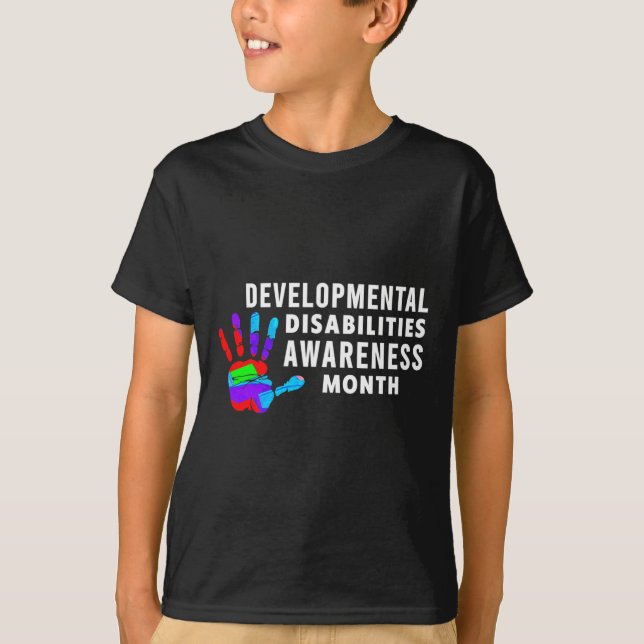 DD Awareness - Developmental Disabilities Awarenes T-Shirt (Front)