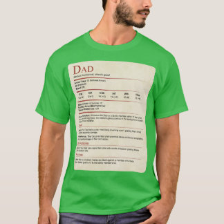 DD Dad Stat Block gift T-Shirt