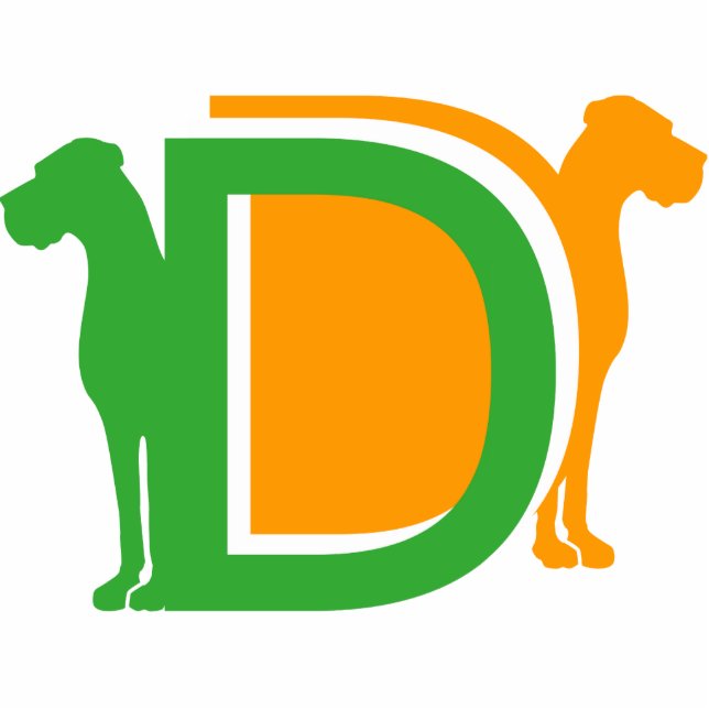 DD - Deutsche Doggen Standing Photo Sculpture (Front)