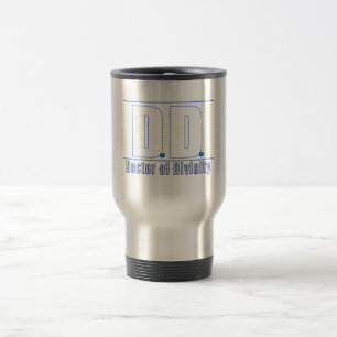 DD Doctor of Divinity Acronym LOGO Travel Mug