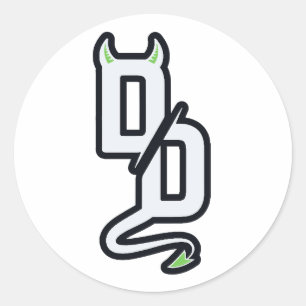 DD Monogram Sticker Sticker