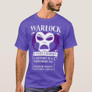 DD WARLOCK Class Dungeons Dragons T-Shirt